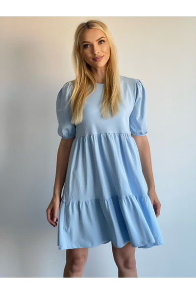 Muzky Rochie de vară albastru-cer