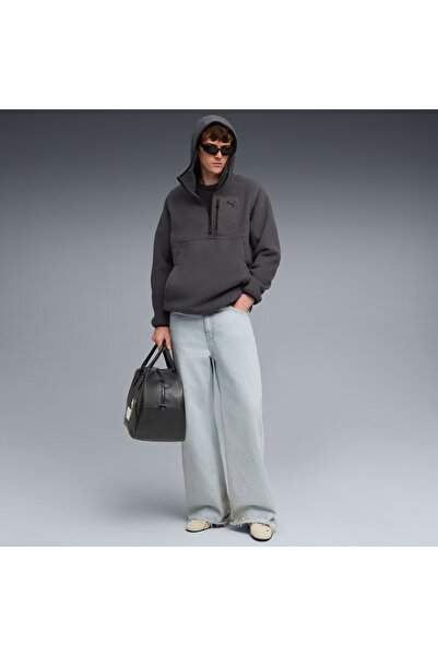 Puma Men's Gray Pumatech Half Zip Hoodie Sweatshirt 688224-44