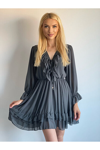 Muzky Rochie Paris, gri antracit