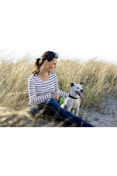 Flexi Lesă pentru câini 5 m roz M