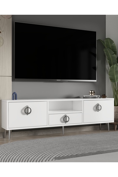 DEMONTE DECOR 1319DROPDD-32 TV SEHPASI-BEYA<-GÜMÜŞ