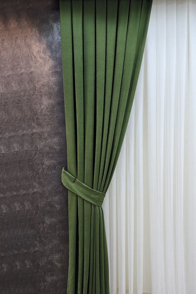 lissehome ستارة خلفية موسو بلون أخضر