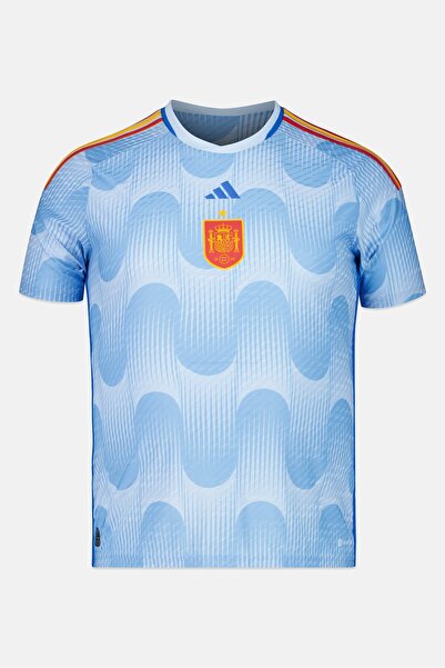 adidas Men Slim Fit Short Sleeve Spain 2022-2023 Football Jersey, Multicolor