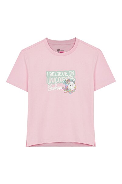 SKECHERS Graphic Tee g Short Sleeve Girl's Pink Set Sk241034-621