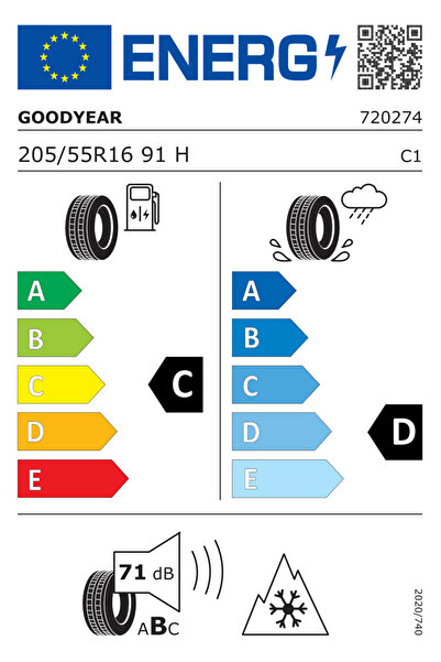 Goodyear 205/55R16 91H WINTERCOMMAND -