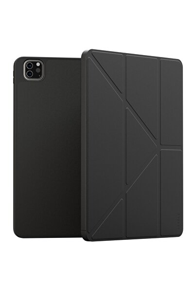 Levelo حافظة جلدية هجينة أنيقة لجهاز iPad Pro 13 بوصة (2024) - أسود