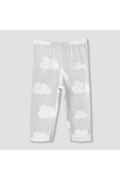 Juniors All-Over Cloud Print Long Sleeves T-shirt and Elasticated Pyjama Set