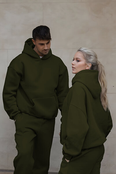 BayBayan طقم بدلة رياضية يونيسكس مبطن بالصوف إيريزي خاص للأزواج (فردي)