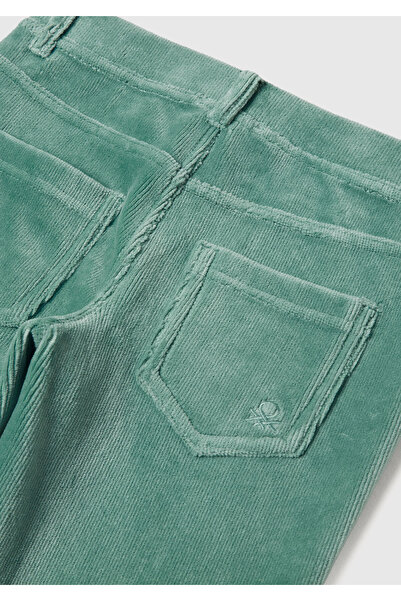 United Colors of Benetton Girl's Grey-Green Velvet Tights