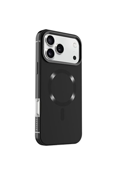 Levelo جراب Opulis MagSafe Frosted لهاتف iPhone 17 Pro Max، مضاد للخدش - أسود...