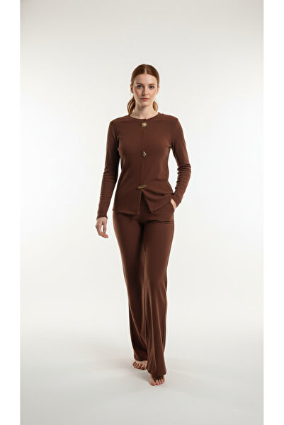 ENZİM JEANS Women's Button Detailed Two-Piece Set