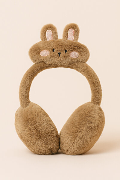 Katia&Bony Children's Plush Headphones with Rabbit Accessories Brown