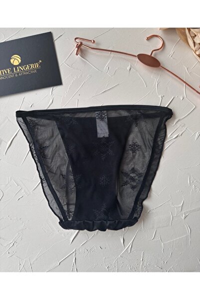 İntive Lingerie Chiloți/Slip-2858 în stil japonez Lucia, cu detaliu din satin și tul pe spate