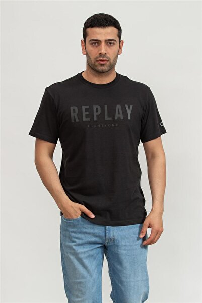 Replay Regular Erkek Bisiklet Yaka T-Shirt