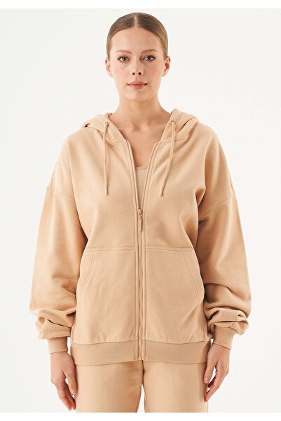 BARLİZ سترة نسائية أساسية بسحاب وسميكة بثلاثة خيوط مبطن بالصوف