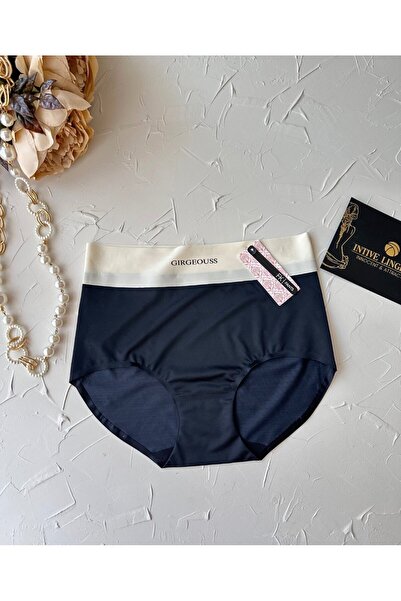 İntive Lingerie Alina, fără sudură, fără urme, talie înaltă, de calitate superioară, cu talie scrisă, alunecare ușoară