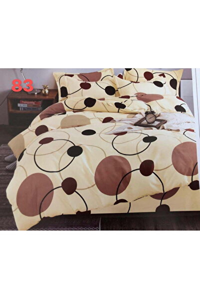 OEM Double finet bed linen, brown circles