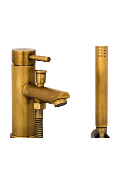 Trendy's Μπαταρία νιπτήρα TRENDY'S με ντους, αντίκα μπρούντζος