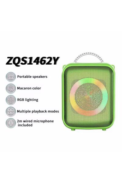 Zen Store مكبر صوت بلوتوث أحمر ZQS1462Y مقاس 4 بوصات 160*135*210 مم