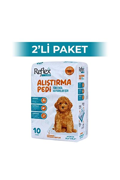 Reflex Care Kaydırmaz Evcil Hayvan Tuvalet Eğitim Pedi 60x90 cm 10'lu 2 Adet