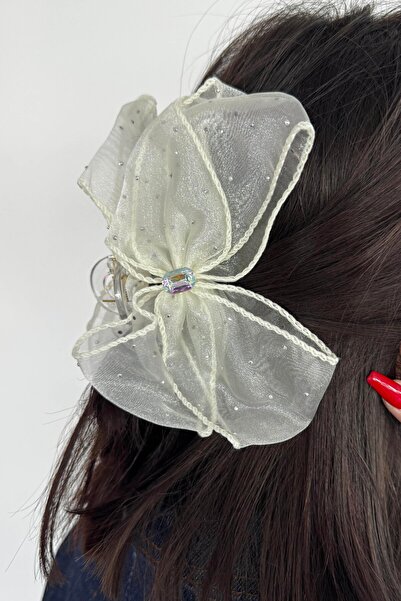 TAKIŞTIR Κούμπωμα με φιγούρα κορδέλας κρέμας