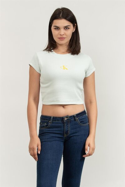 Calvin Klein Kadın Yeşil Tişörtler