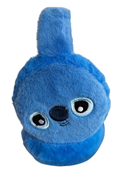 TAKIŞTIR Blue Color Koala Figured Plush Boy's Headphones