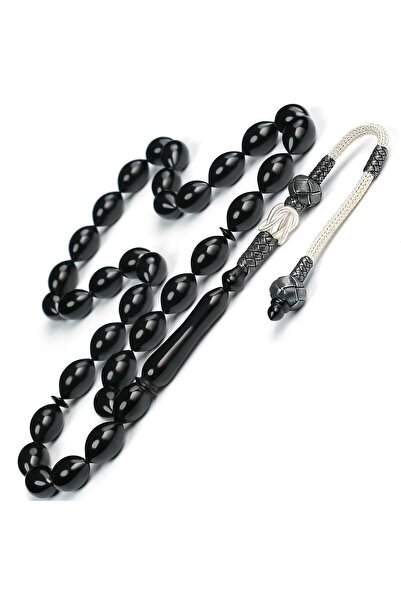 TESBİHCİBABA Master Craftsman Kazaz Beyzi Cut Erzurum Oltu Stone Prayer Beads