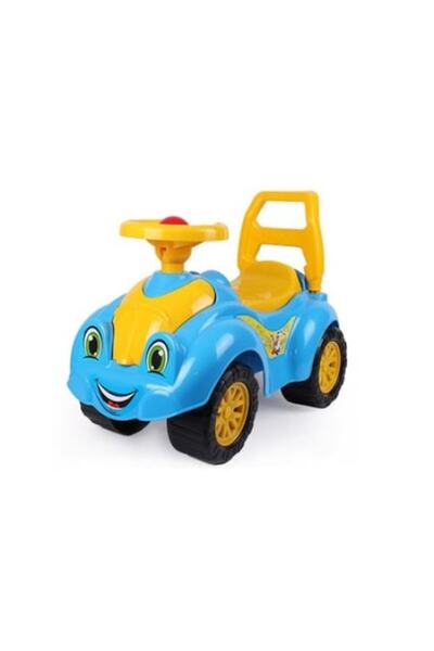 Technok Toys Masinuta Ride On fara pedale Happy Car Albastru