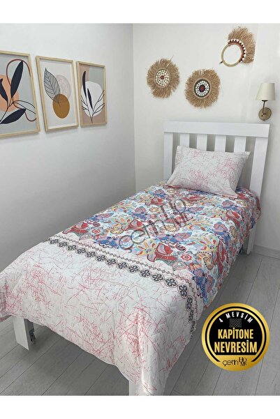 Çetinhome Tek Kişilik Kapitone Pike Seti 4 Mevsim Samba