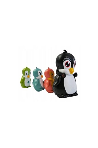 OEM Set magnetic de pinguini, mamă și pui, plastic, multicolor