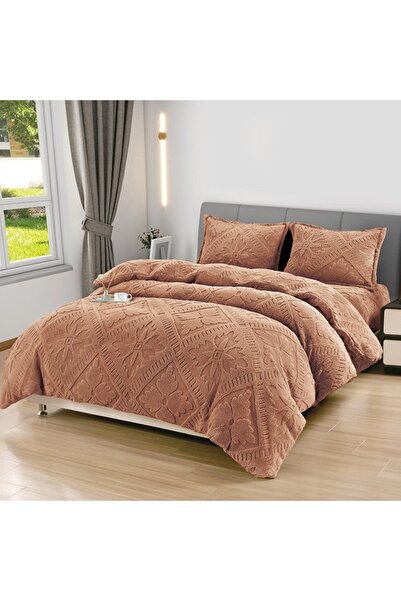 Talis Cocolino Double Bed Linen with Elastic 180x200 Sigma V12 Brick, Cocolino