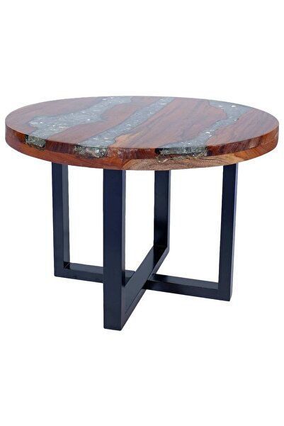 vidaxl Coffee Table Teak Resin 60 cm