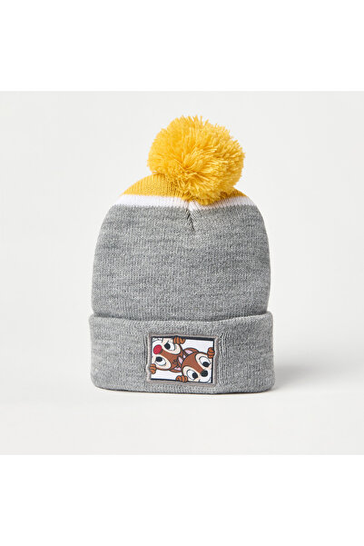Disney Bambi Applique Beanie Cap with Pom Pom Detail