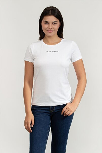 EA7 Жіноча футболка з вирізом горловини