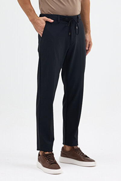 Frappoli Lonix Men's Black Polyamide Fabric Very Flexible Italian Cut Comfortable Pantalon