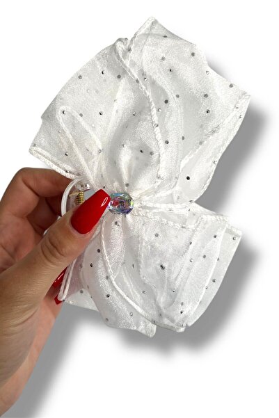 TAKIŞTIR White Color Ribbon Figured Latch Buckle