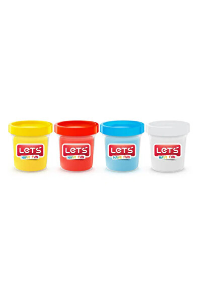 Lets 4 Colors Play Dough and 6 Colors Finger Paint Set of 2 (Educational and Entertainment Set)