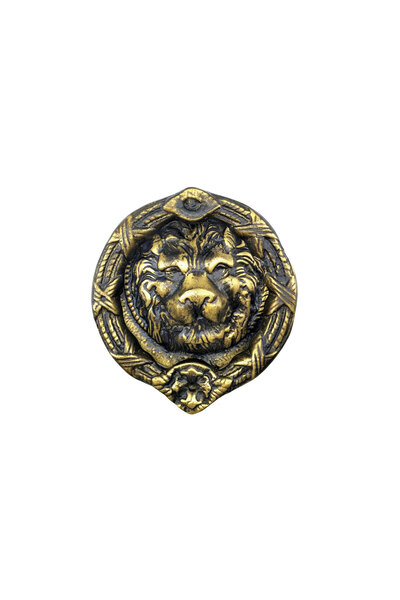 Skygo Antique Style Decorative Brass Lion Door Knocker, Taktak - 185 mm, Antique