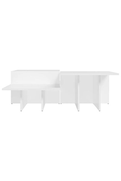 vidaxl Coffee Tables 2 pcs White Engineered Wood