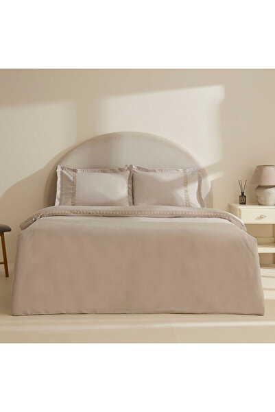 Karaca Home Miel 100% Cotton Satin Double Satin Duvet Cover Set Stone