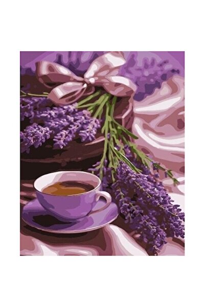 qbee Pictură după numere - Cafea Lavandă 40x50cm