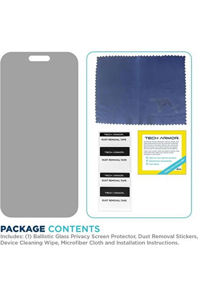 Tech Armor iPhone 17 Pro Max Uyumlu Privacy Ekran Koruyucu