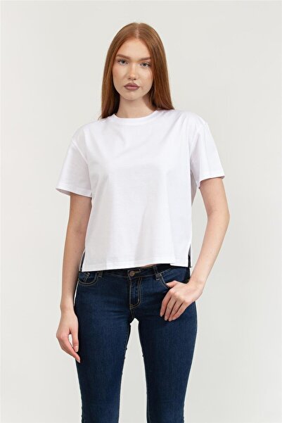 Emporio Armani 100% Cotton Regular Fit Crew Neck Crop t Shirt t Shirt Ew002922 Af10003 U00