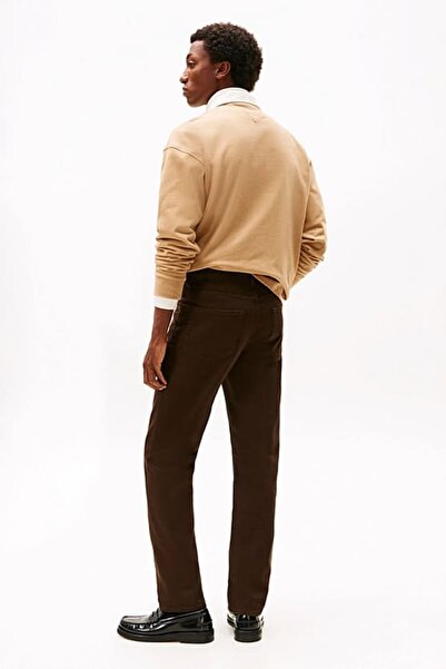 Tommy Hilfiger Erkek Straight Denton Düz Kesim Jean Pantolon - Kahverengi