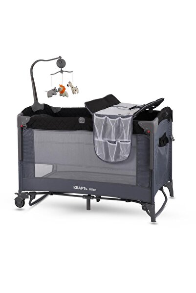 Kraft Milan Anne Yanı Oyun Parkı 70x110 cm Siyah