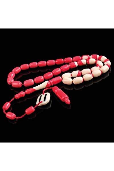 TESBİHCİBABA Alkan Master Craftsmanship Billiard Ball Rosary Number 11 Red