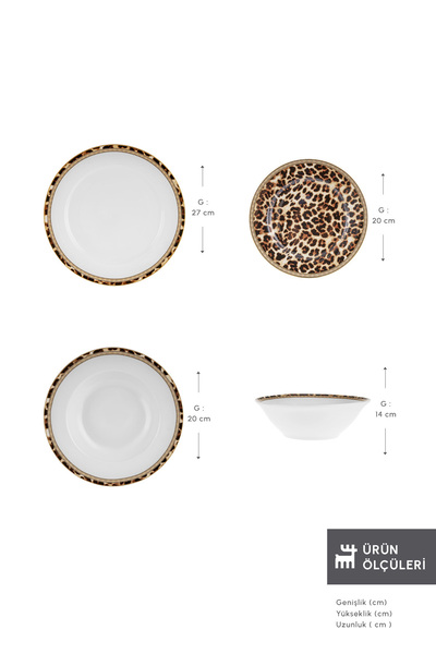 Karaca Forever Bone Miriam 24 Parça 6 Kişilik Yemek Takımı