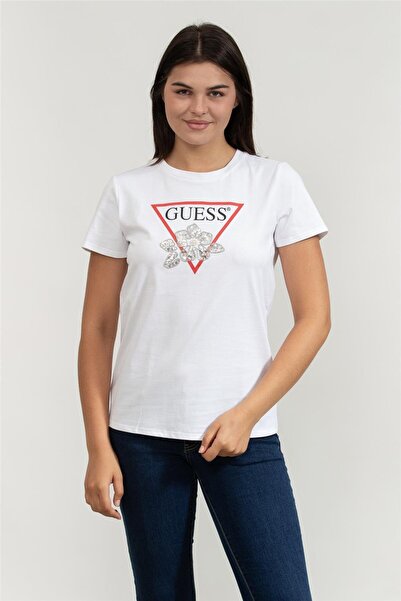Guess Flower Women's Regular Fit T-Shirt