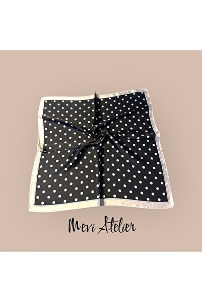 Mevi Atelier Puantiye Desenli Fular 70 X 70